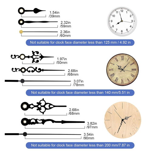 Chiming Clock Mechanism Replacement with 3 Hands for Vintage Repair 1