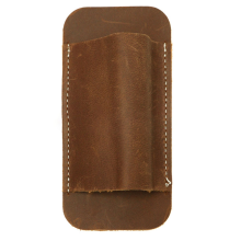 Retro Belt Carrying Leather Knife Scabbard Horizontally, Brown