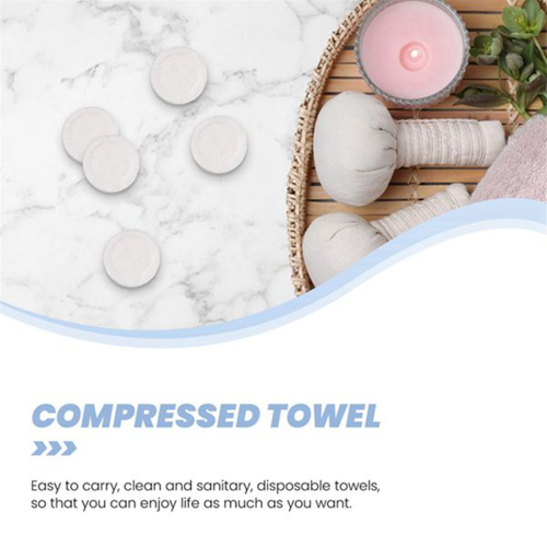 100 τεμάχια μαντηλάκια μίας χρήσης Magic Soft Cotton για πετσέτες σε μορφή δισκίου 2