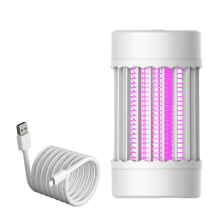 Electric Shock Mosquito Killer Lamp Camping Mosquito Trap White