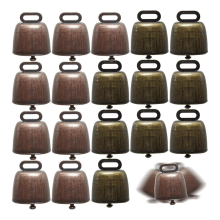 18 STKS Koe Paard Schapen Grazen Koperen Klokken Kleine Messing Klokken, Koebel Retro Bell Bellen Lawaaimaker
