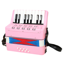 Roze 17 Toetsen 8 Basaccordeon Educatief Muziekinstrument voor Kinderen Studenten Beginners