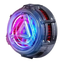 Magnetische Telefoonkoeler, Radiatorventilator met RGB LED 20W Mobiele Telefoonkoelventilator voor Livestreaming van Telefoongamen