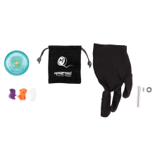 K2P Responsieve ABS-Yoyo'S voor Kinderen, Beginnersyoyo met Handschoenen, Opbergtas Kort Trekkoord, Groen