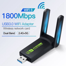 1800 Mbps WiFi6 USB 3.0 sieťový adaptér 802.11AX dvojpásmový 2,4 G/5 GHz