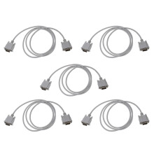 VGA DB15 samec Vers RS232 DB9 Adapteur Masculin kábel (Blanc, 1,4M)