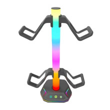 Herný stojan na slúchadlá RGB pre stolný gamepad