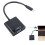 Adaptérový kábel USB-C, USB 3.1 typu C, VGA samec-samica 3