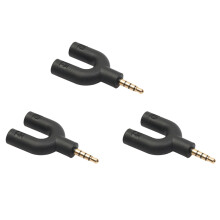 Adaptér typu U s dvojitým 3,5 mm konektorom pre slúchadlá pre Android
