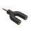 Adaptér typu U s dvojitým 3,5 mm konektorom pre slúchadlá pre Android 8