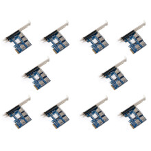 Adaptér multiplikátora/huba PCI-E Express Riser Card s 1 až 4 slotmi USB 3.0