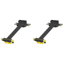 Predlžovací kábel PCIE 1X 90 stupňov, adaptér samec-samica, 10 cm