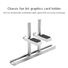 Držiak grafickej karty s pevnou konštrukciou CNC, vertikálny, s podporou ATX/ITX/MATX A