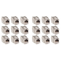 12 ks adaptérov sieťových konektorov RJ45 Cat7 zo zliatiny zinku