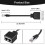 LAN Ethernet adaptér RJ45 samec na 2 samice rozbočovač 6