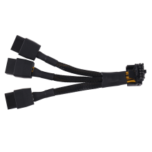 Kábel s 3x8pinovým PCI-E konektorom na 16pinový (12+4) 5.0, koleno 90 stupňov