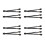 2PCS PCI Express napájací adaptér samica - duálny 2X 8-pinový (6+2) samec 2