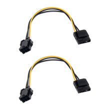 20 ks. Prevodník Molex na PCI-E napájací IDE 4-pinový samica 6-pinový