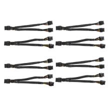 2PCS PCI Express napájací adaptér samica - duálny 2X 8-pinový (6+2) samec