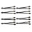 2PCS PCI Express napájací adaptér samica - duálny 2X 8-pinový (6+2) samec 2