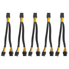 1 ks PCI Express napájací adaptér samica - duálny 2X 8-pinový (6+2) samec