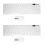 2X Set Clavier blanc mince sans + optique PC ordinateur 2
