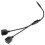 Rozbočovací kábel Ethernet RJ45 1 samec - 2 samice pre Super Cat5, Cat6 4