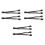 2PCS PCI Express napájací adaptér samica - duálny 2X 8-pinový (6+2) samec 1