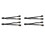 2PCS PCI Express napájací adaptér samica - duálny 2X 8-pinový (6+2) samec 2