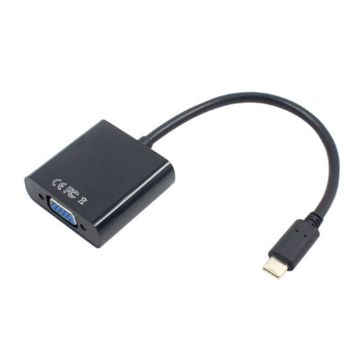 Adaptérový kábel USB-C, USB 3.1 typu C, VGA samec-samica 2