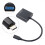 Adaptérový kábel USB-C, USB 3.1 typu C, VGA samec-samica 8