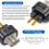 Adaptér pre slúchadlá HIFI QDC samica 0,78 2-pinový samec pre SHUOER B 7