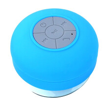 Bezdrôtový Bluetooth reproduktor do kúpeľne s prísavkou, modrý