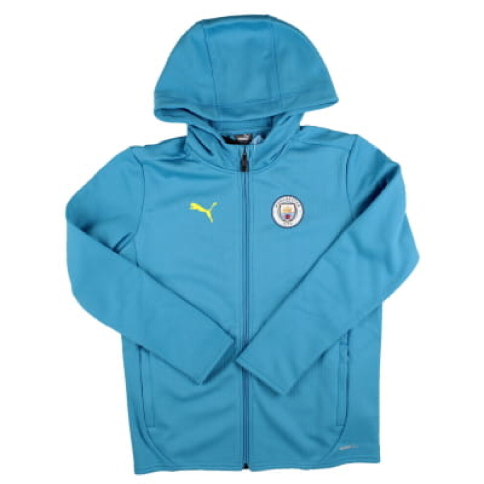 (XLB) 2024-2025 Man City Training Softshell Jacket (Magic Blue) - Kids