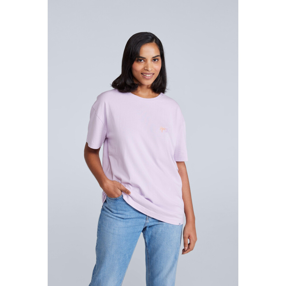 (12 UK, Light Purple) Animal Womens/Ladies Leena Organic Cotton Boxy T-Shirt