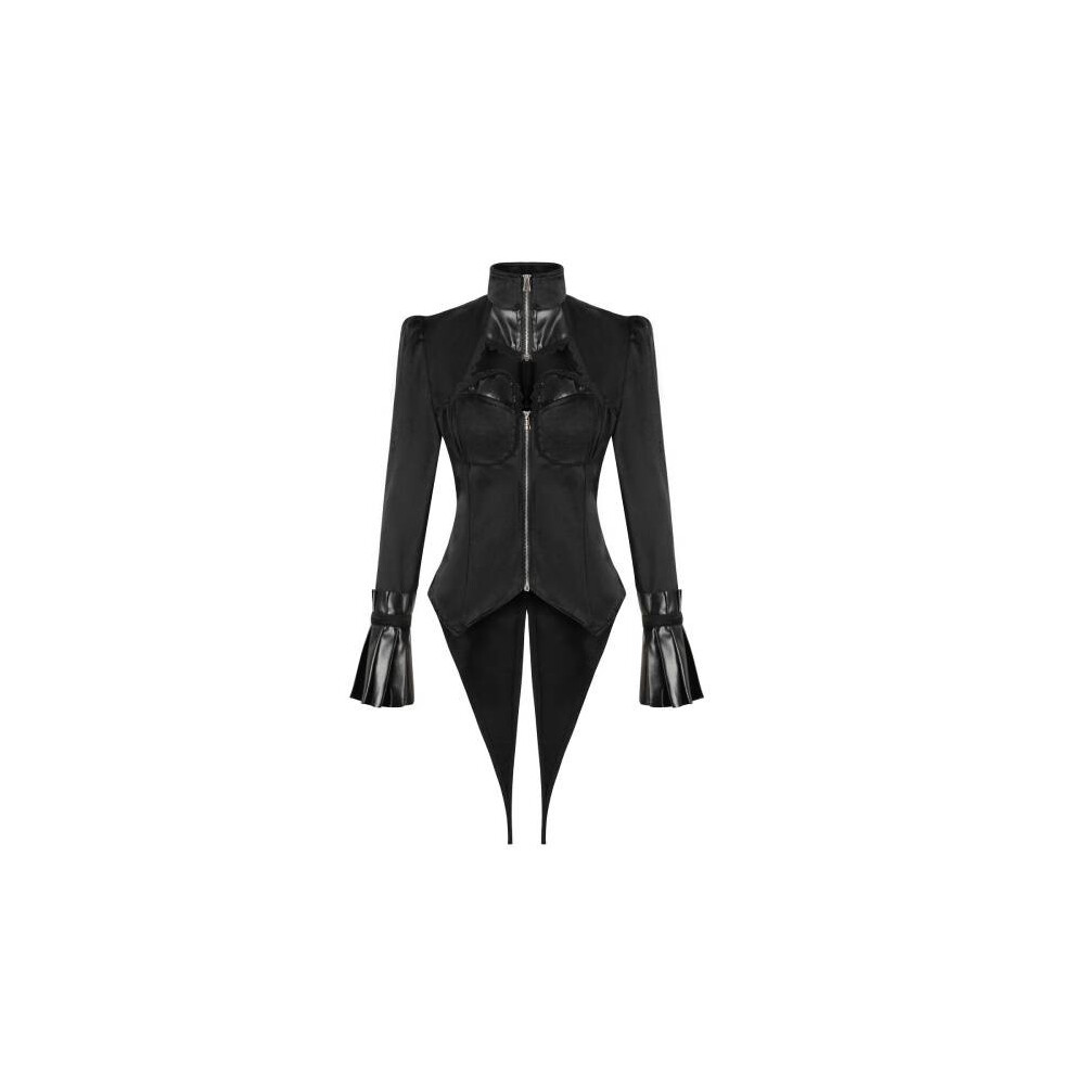 (Style A,3XL)Manteau long moyen mode slimfit trench col cravate foncé court cosplay smoking