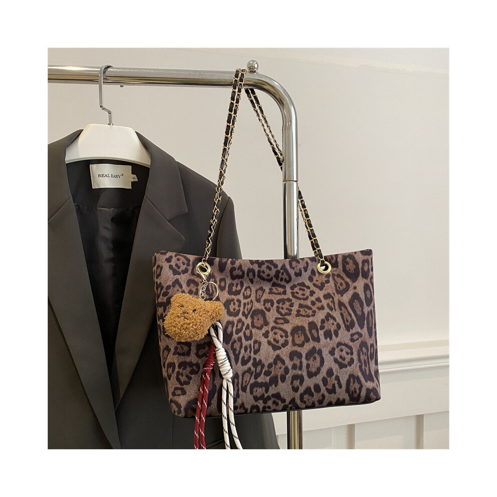 (Coffee,Without Pendant)Grand sac fourre-tout shopping polyvalent pour femmes design moderne en toile durable parfait pour un usage quotidien
