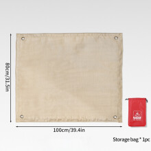 (80 x 100 cm Matte – wie auf dem Bild) Outdoor-Camping, feuerfestes Tuch, Picknick, Grill, Isoliermatte,