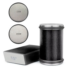 (set noir 1 - Expédition sous 24h) Aiguiseur de couteaux à roulettes pour couteaux droits Kit d'affûtage