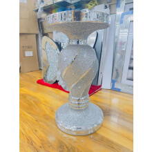 Silver Mirrored Side Table
