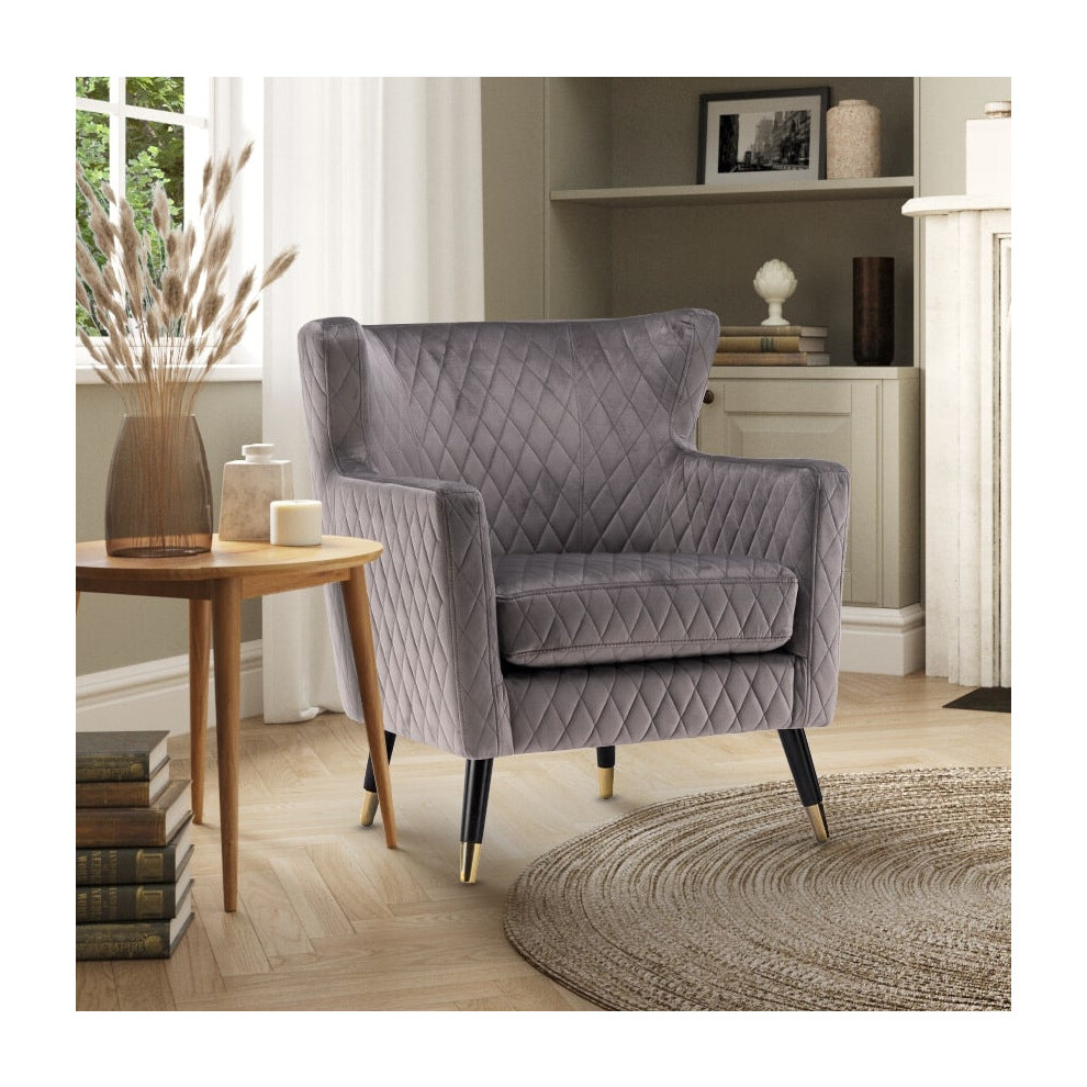 Velvet Light Grey Alessia Accent Chair-image-OPC-PGYKQ68-NEW