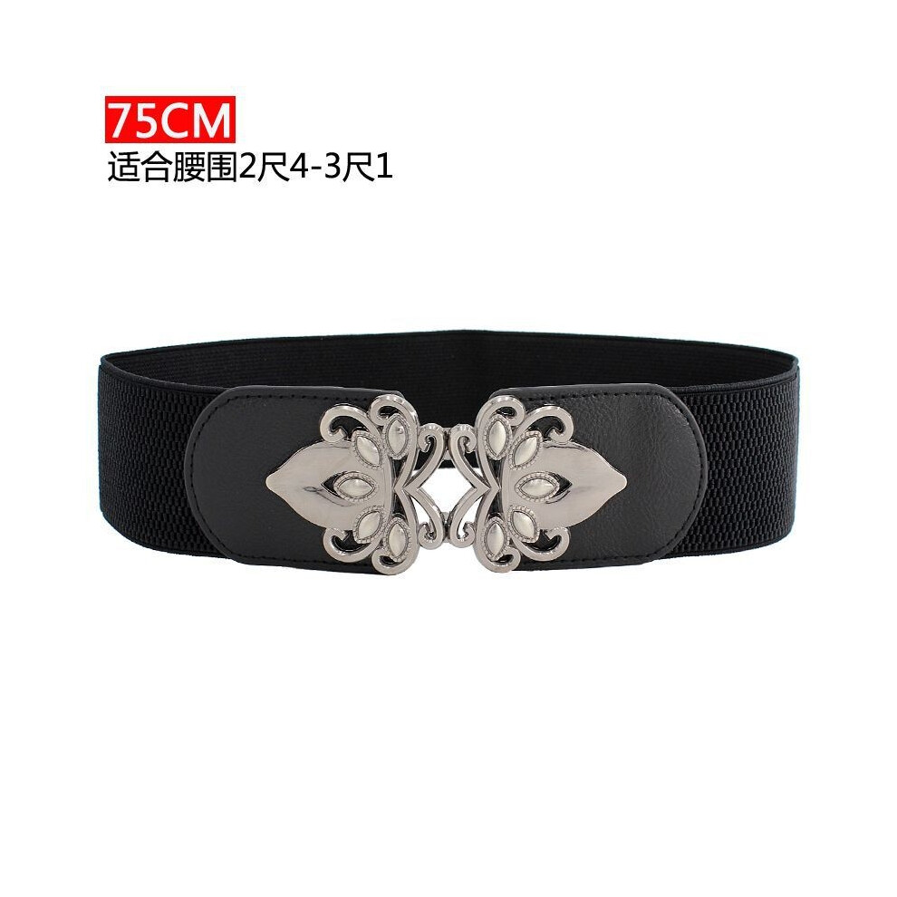 (StyleEEEE) Classy Waist Elastic Band For Women In Timeless Black Color Perfect For Creating Stylish Outfits With Dresses Coats And Offered-image-OPC-PGYKRT8-NEW