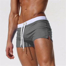 (Gris foncé-XXL (taille asiatique)) Maillots de bain d'été pour hommes Maillot de bain Maillot de bain