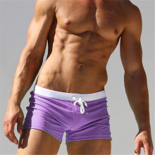 (violet-XXL (taille asiatique)) Maillots de bain d'été pour hommes Maillot de bain Maillot de bain pour