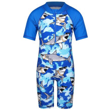 (S221 Squalo Blu-140 146) BAOHULU Costume da bagno per bambini con personaggio squalo (UPF50+) Costume