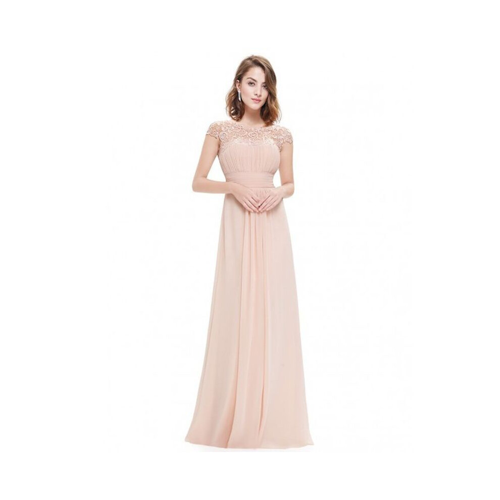 (Apricot, XL) Prom Lace Women Evening Party Ball Gown Cocktail Bridesmaid Maxi Dress Wedding-image-OPC-PGYKW5S-NEW