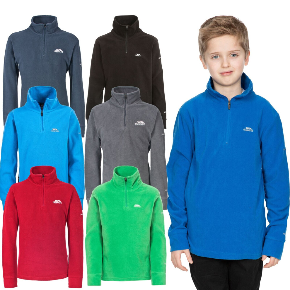 Trespass Boys 1/2 Zip Microfleece Top Masonville