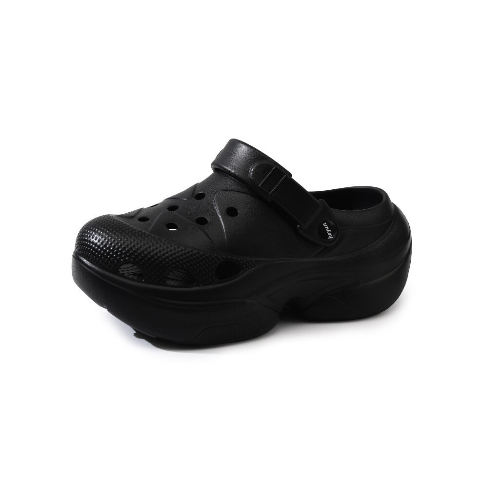 (Black,3536)Sandales d'été confortables pour femmes sandales tendance plateforme épaisse sabots Eva