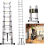 Ladder A Frame Telescopic Ladder 3.8m Aluminum Telescoping 1