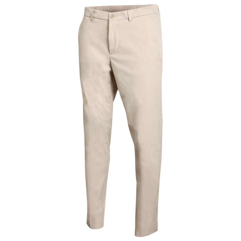 (34" Waist, Medium Beige) Hugo Boss Mens 2025 Phoenix Tapered Water Repellent Chino Golf Trousers